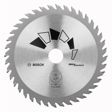 Bosch Hartmetall Kreissägeblatt Ø 130–190 mm – 40 Zähne