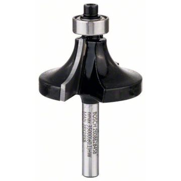 Bosch Abrundfräser 6 mm, R1 12,7 mm, D 38,1 mm, L 18,6 mm, G 60 mm Bosch Hartmetall