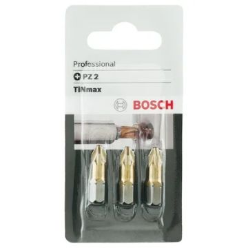 Bosch Professional Schrauberbit-Set PZ 2 Tinmax 3-teilig